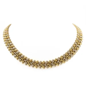 Chimento Collier Or jaune, Or blanc Diamant