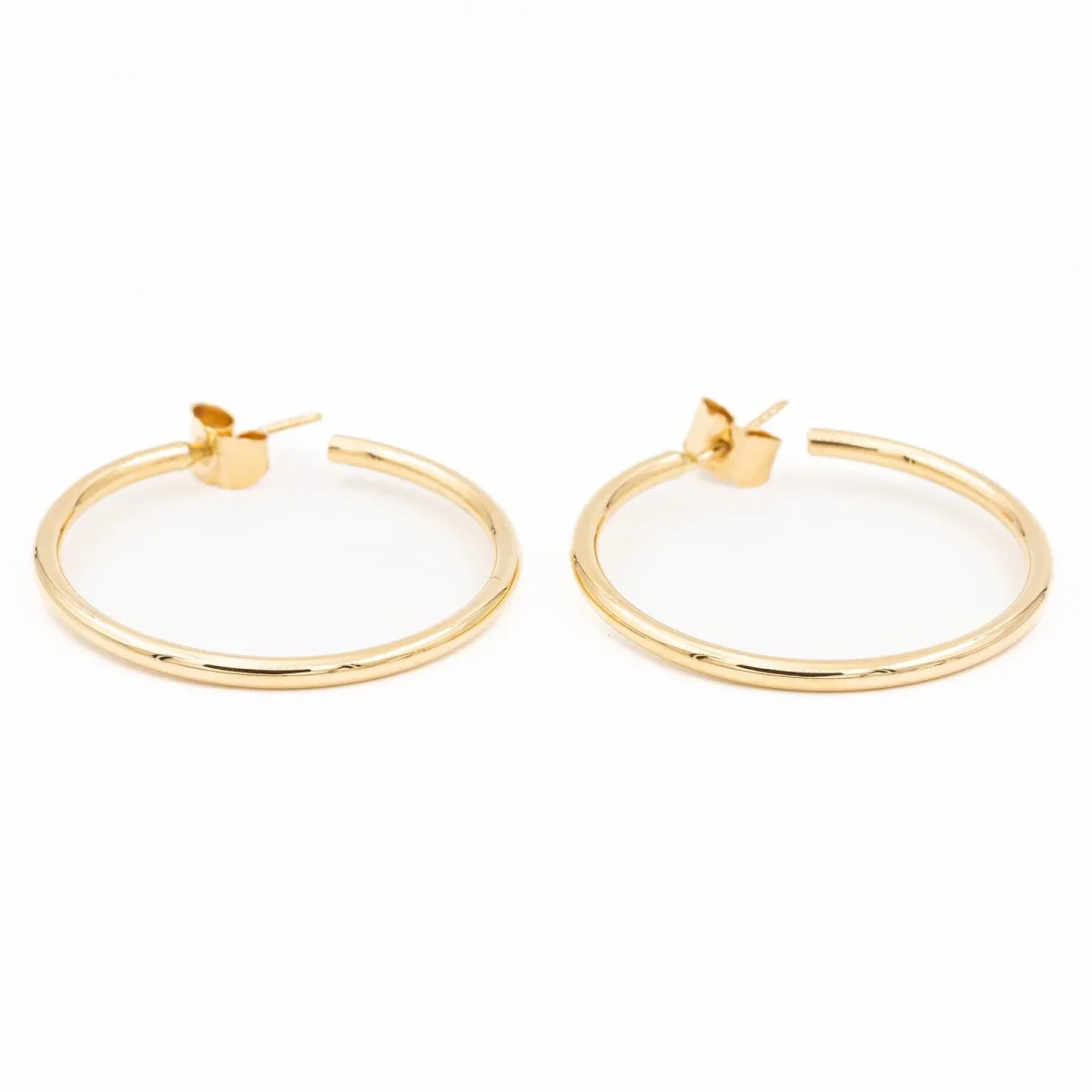 Boucles d'oreilles Créoles Or jaune – Image 2