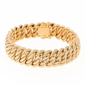 Bracelet Maille américaine Or jaune