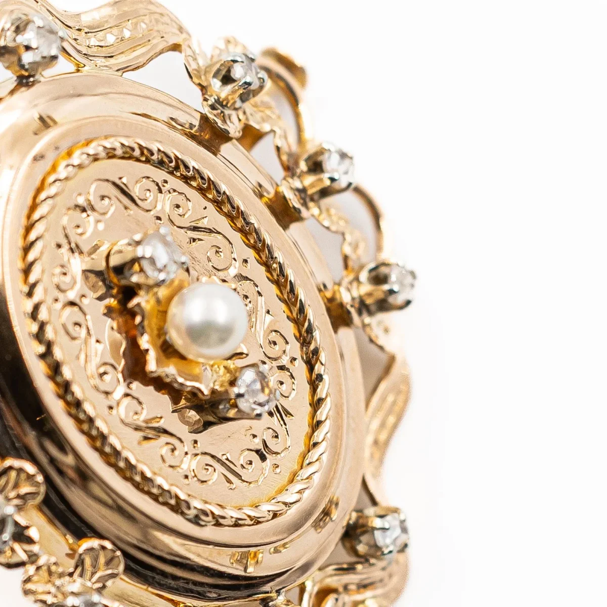 Pendentif Napoléon III Or jaune Perle, Diamant – Image 5