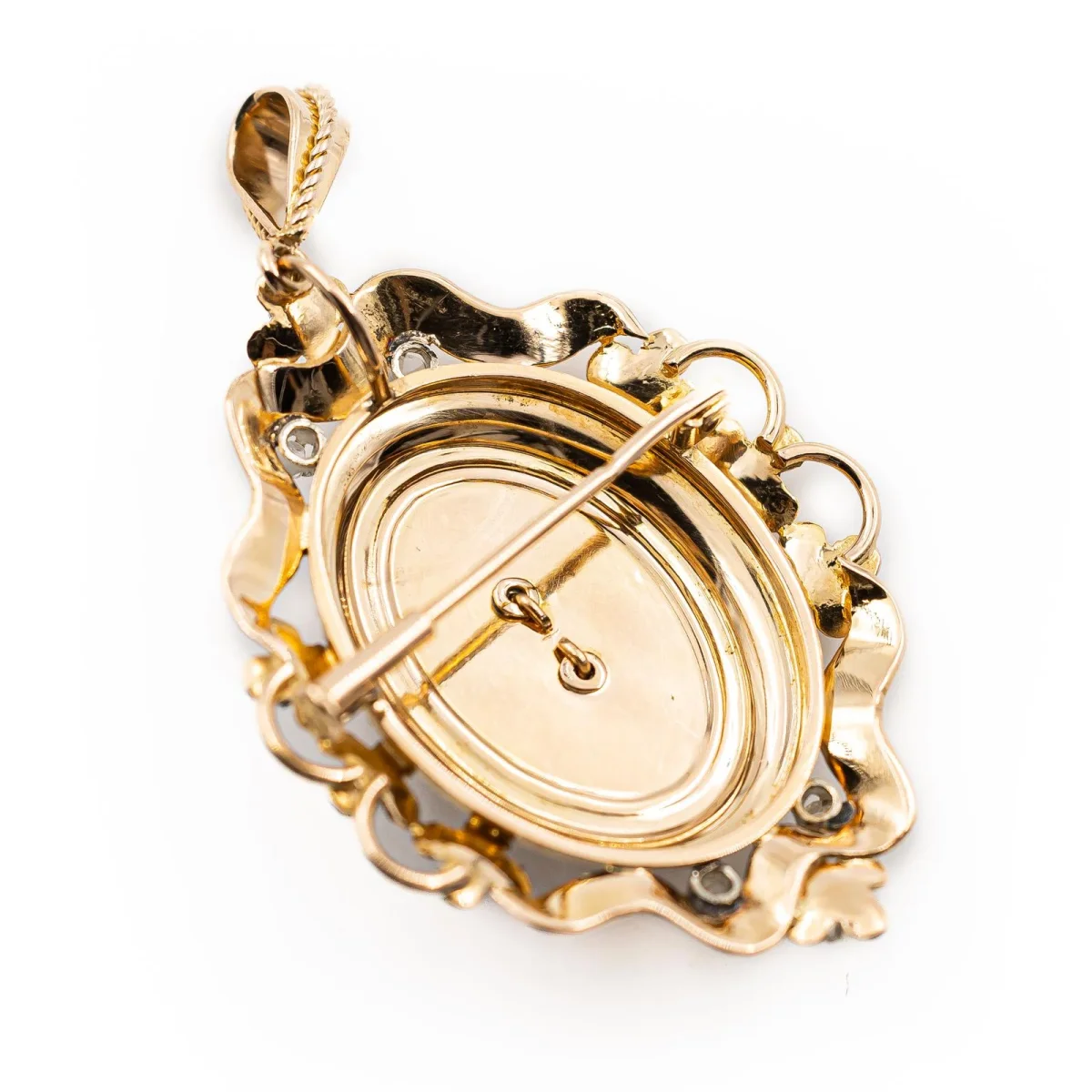 Pendentif Napoléon III Or jaune Perle, Diamant – Image 7