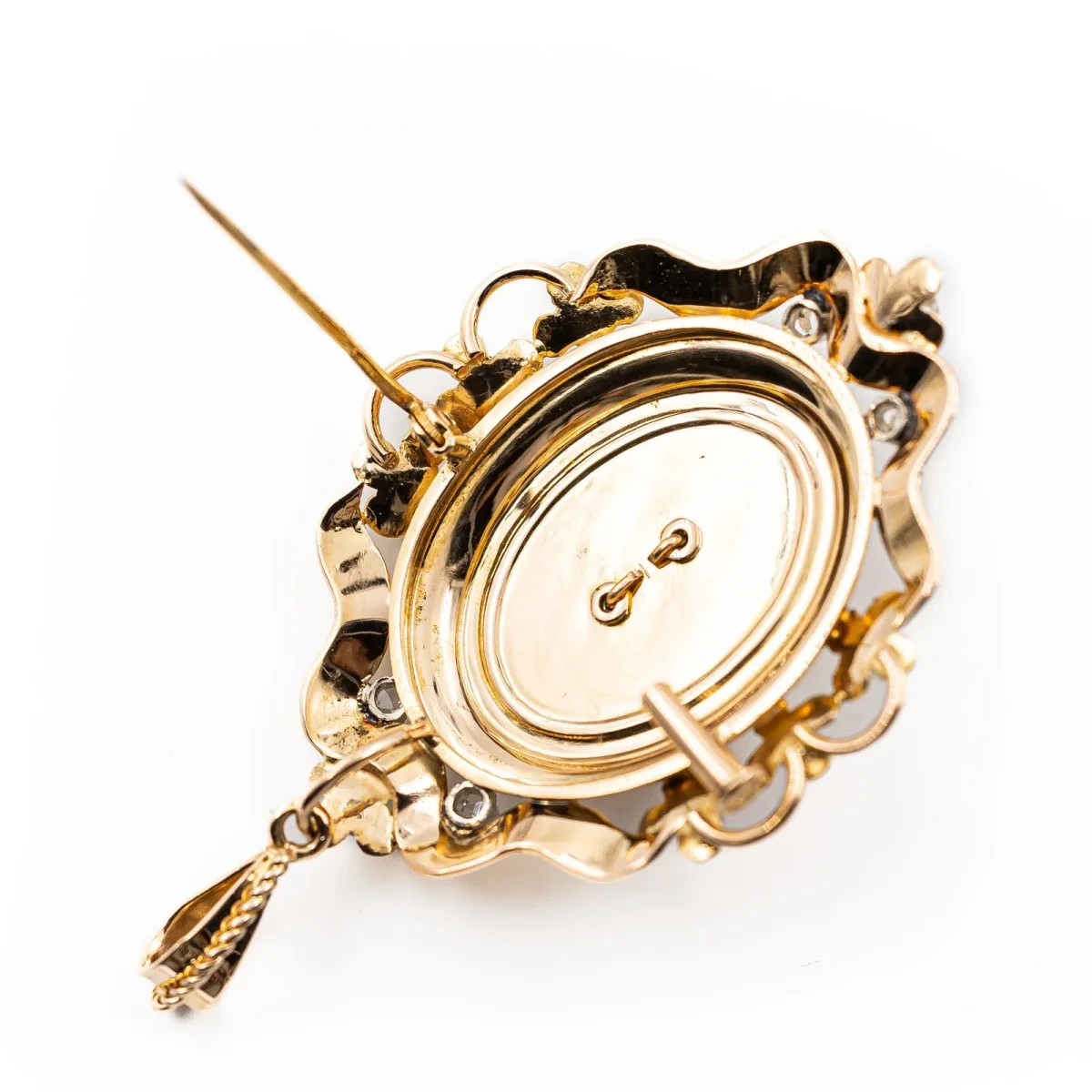 Pendentif Napoléon III Or jaune Perle, Diamant – Image 8