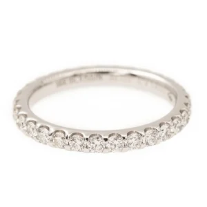 Bague Alliance américaine Or blanc Diamant