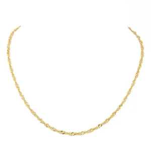 Collier Torsadé Or jaune