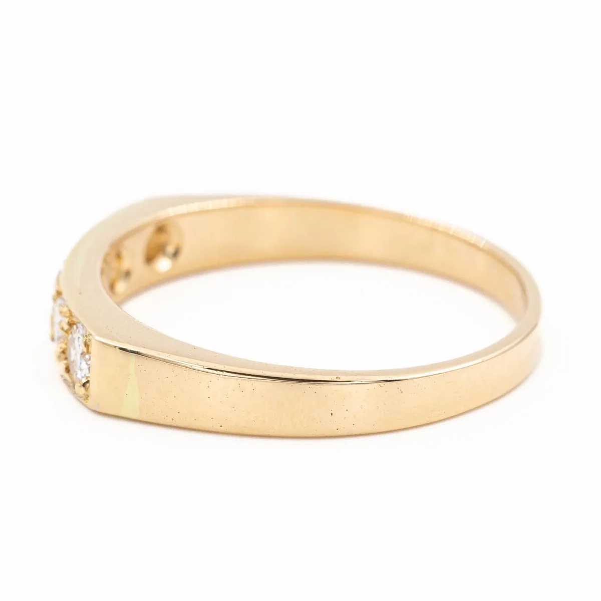 Bague Alliance Or jaune Diamant – Image 5