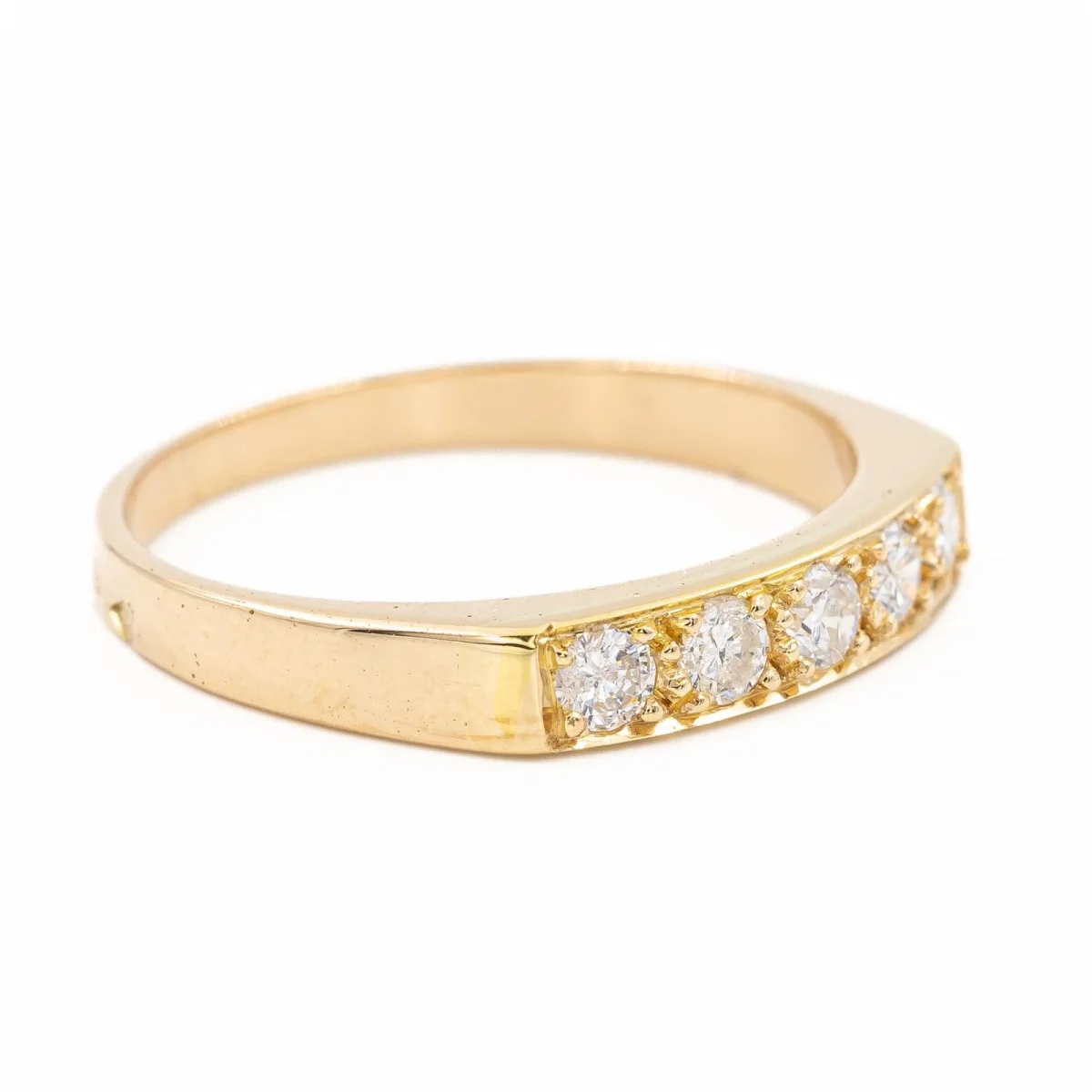 Bague Alliance Or jaune Diamant – Image 8