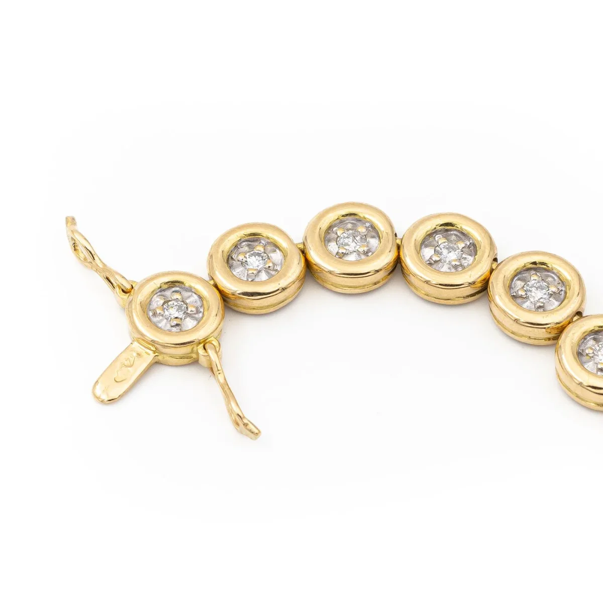 Bracelet Ligne Or jaune Diamant – Image 6
