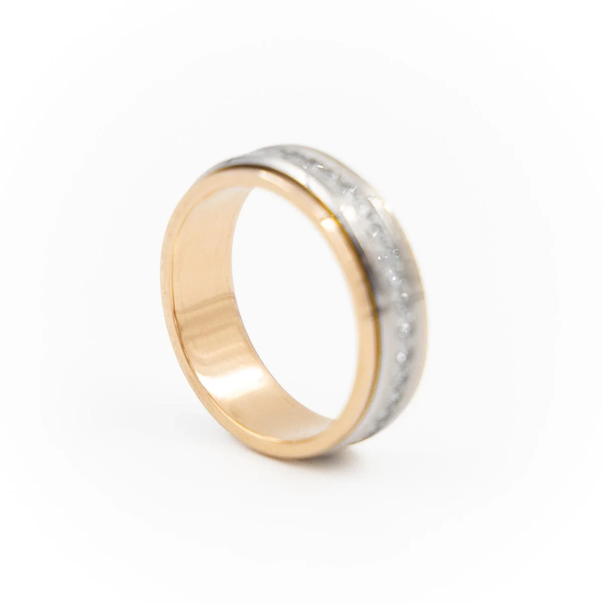 Bague Alliance Or rose, Or blanc Diamant – Image 7