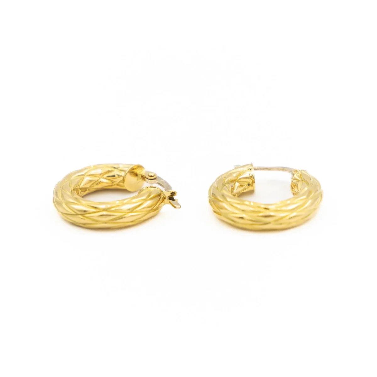 Boucles d'oreilles Créoles Or jaune – Image 8