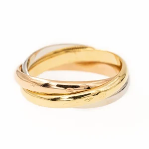 Bague 3 Ors Or rose, Or jaune, Or blanc