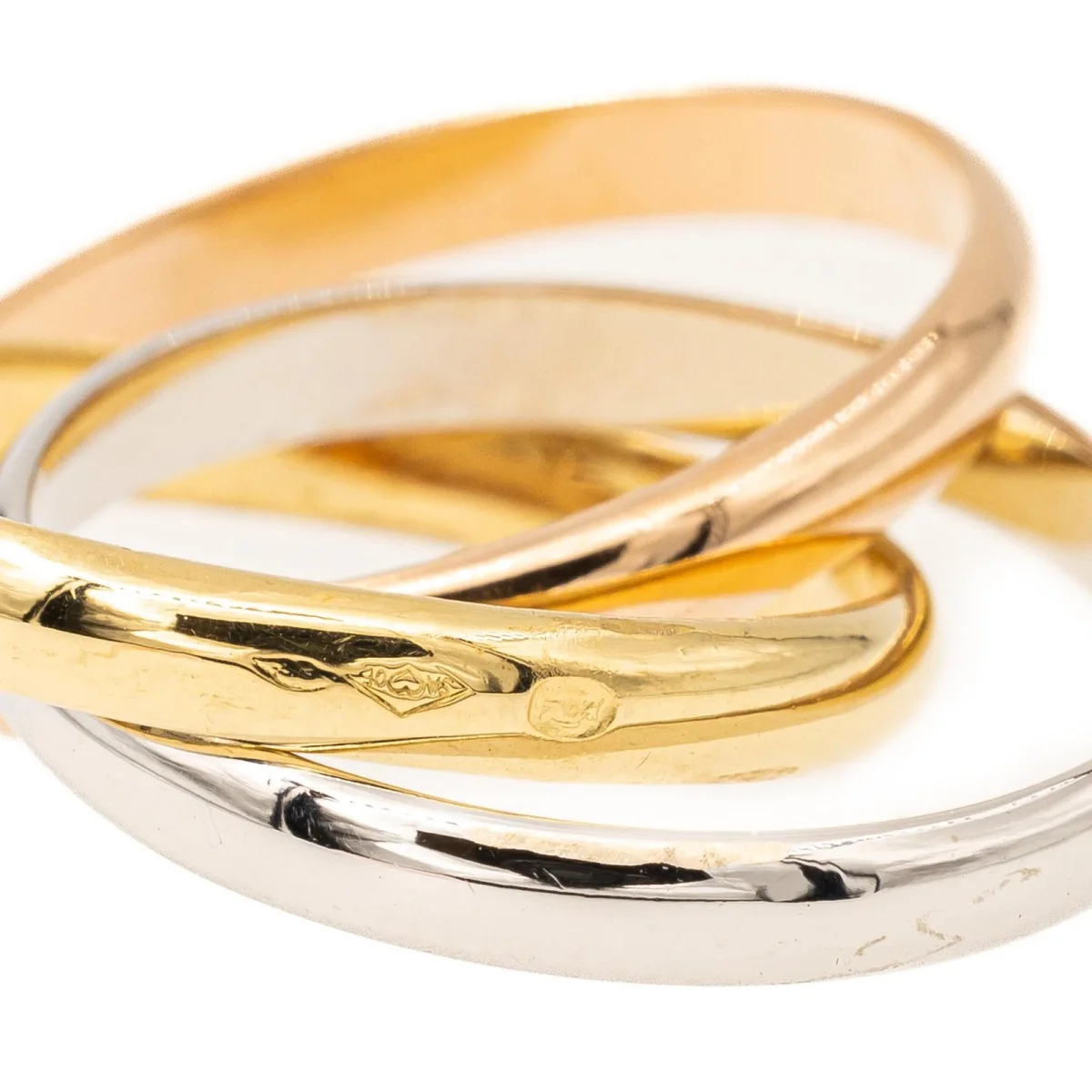 Bague 3 Ors Or rose, Or jaune, Or blanc – Image 4