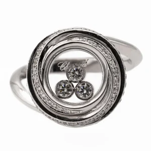 Chopard Bague Happy diamonds Or blanc Diamant