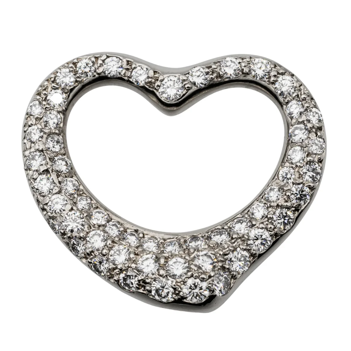 Tiffany & co Pendentif Open heart par elsa peretti Platine Diamant – Image 2