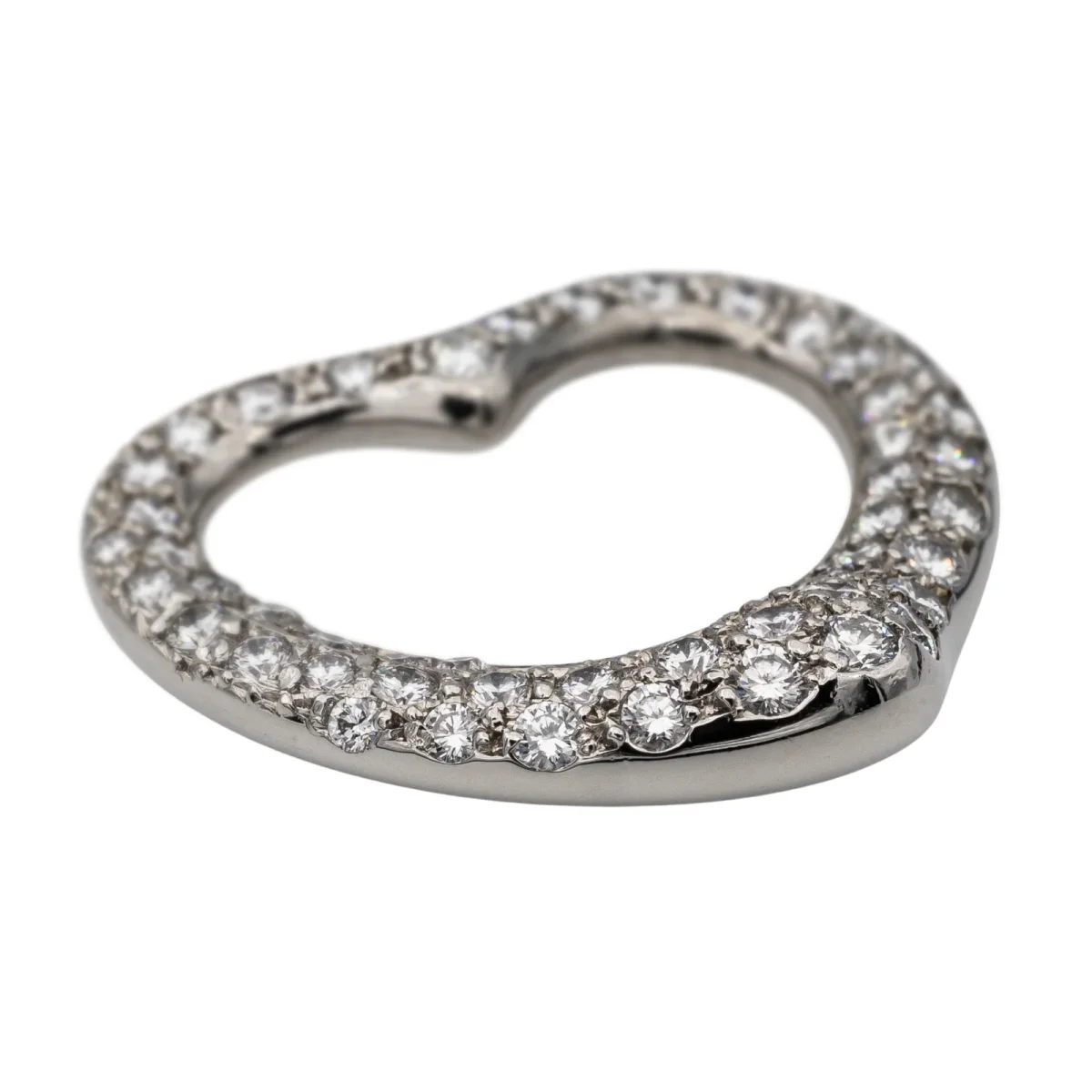 Tiffany & co Pendentif Open heart par elsa peretti Platine Diamant – Image 5