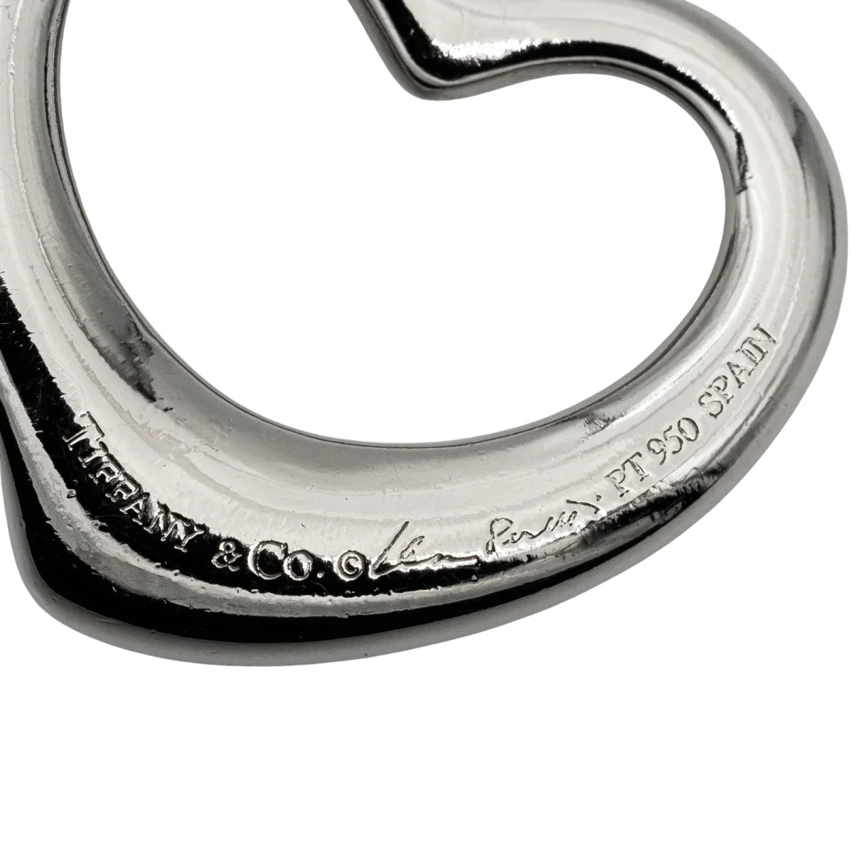 Tiffany & co Pendentif Open heart par elsa peretti Platine Diamant – Image 7