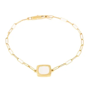 Dinh van Bracelet Impression Or jaune Nacre