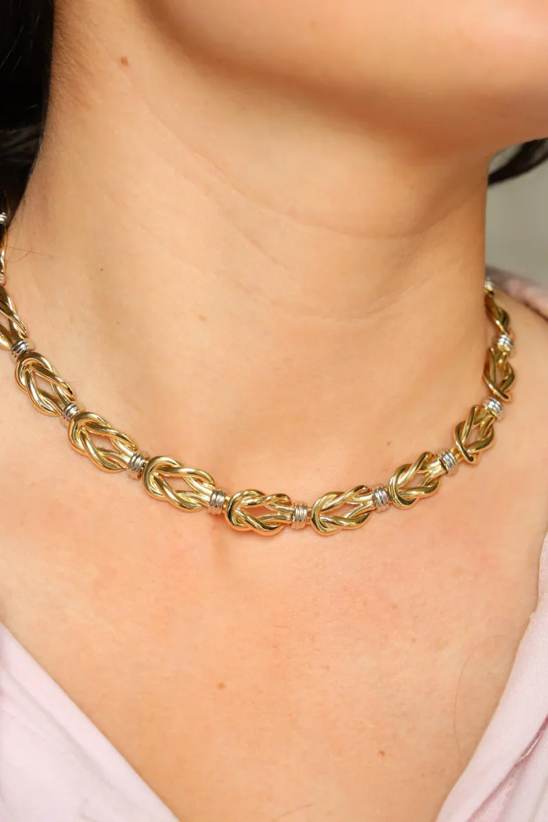 Christofle Collier Or jaune, Or blanc – Image 3