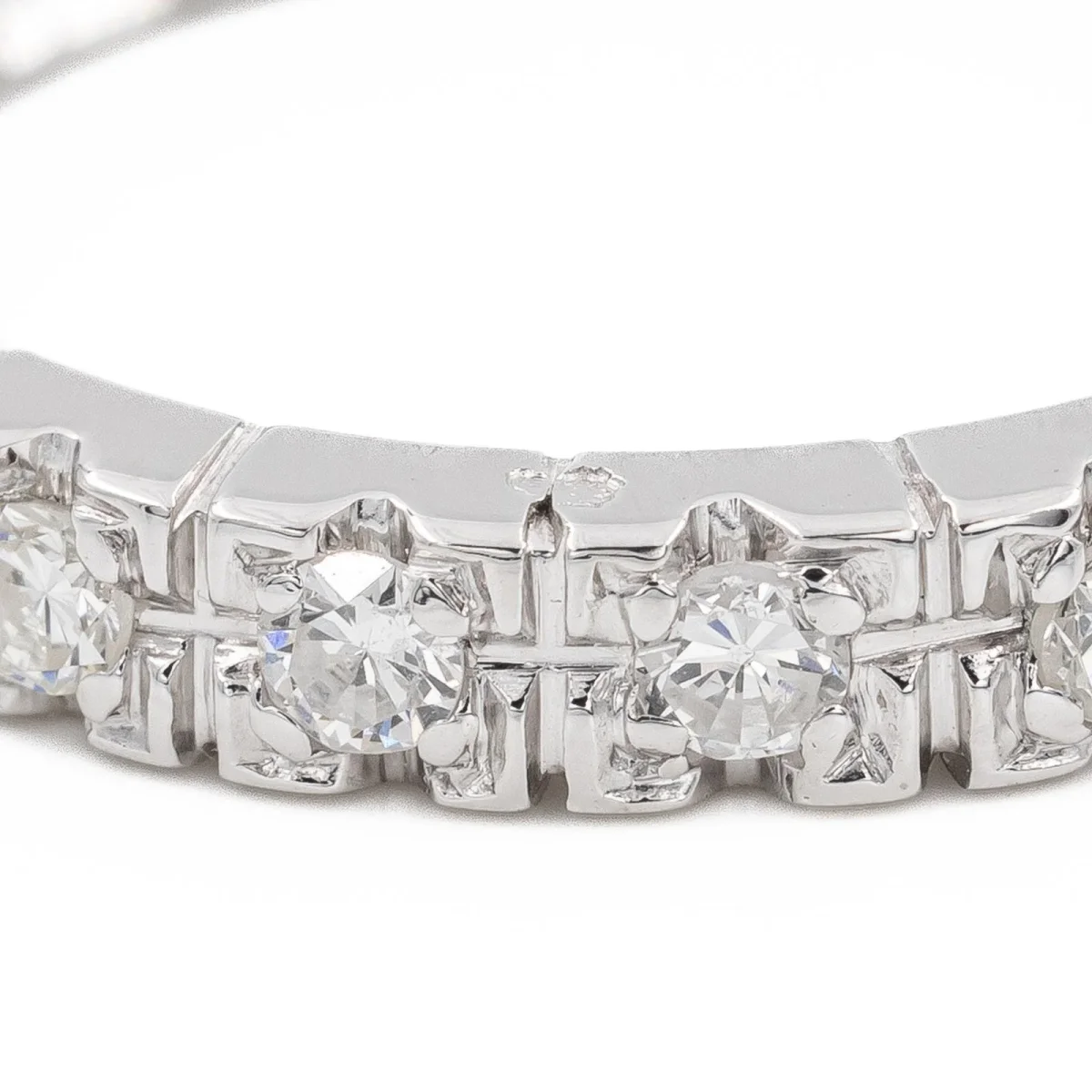 Bague Alliance Or blanc Diamant – Image 7