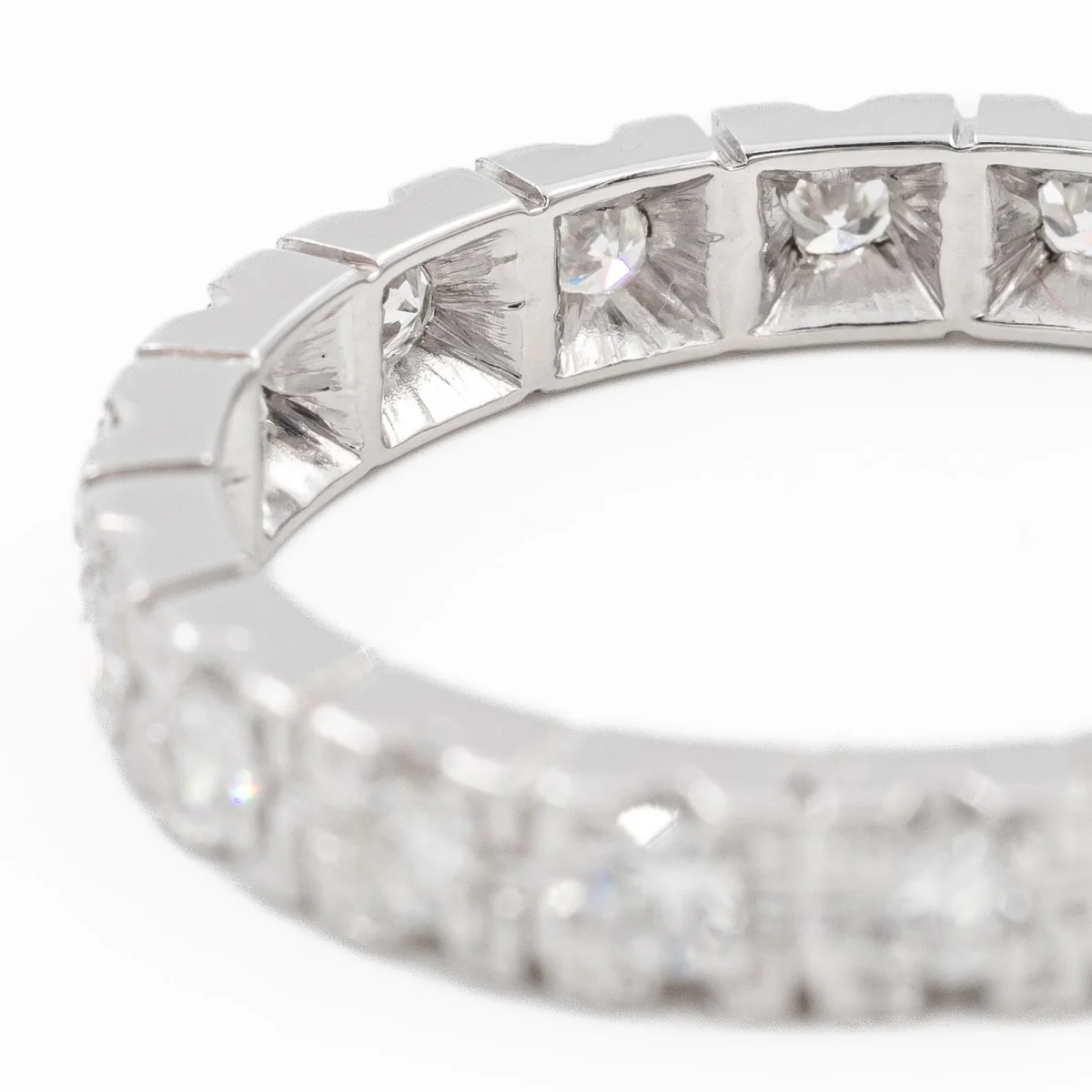 Bague Alliance Or blanc Diamant – Image 8