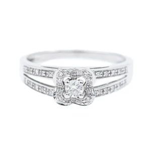 Mauboussin Bague Solitaire Chance of love Or blanc Diamant