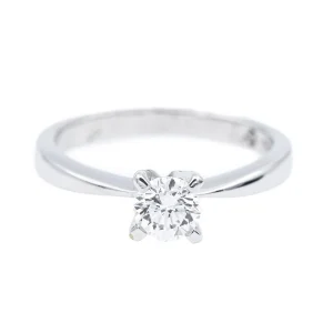 Diamani Bague Solitaire  Or blanc Diamant