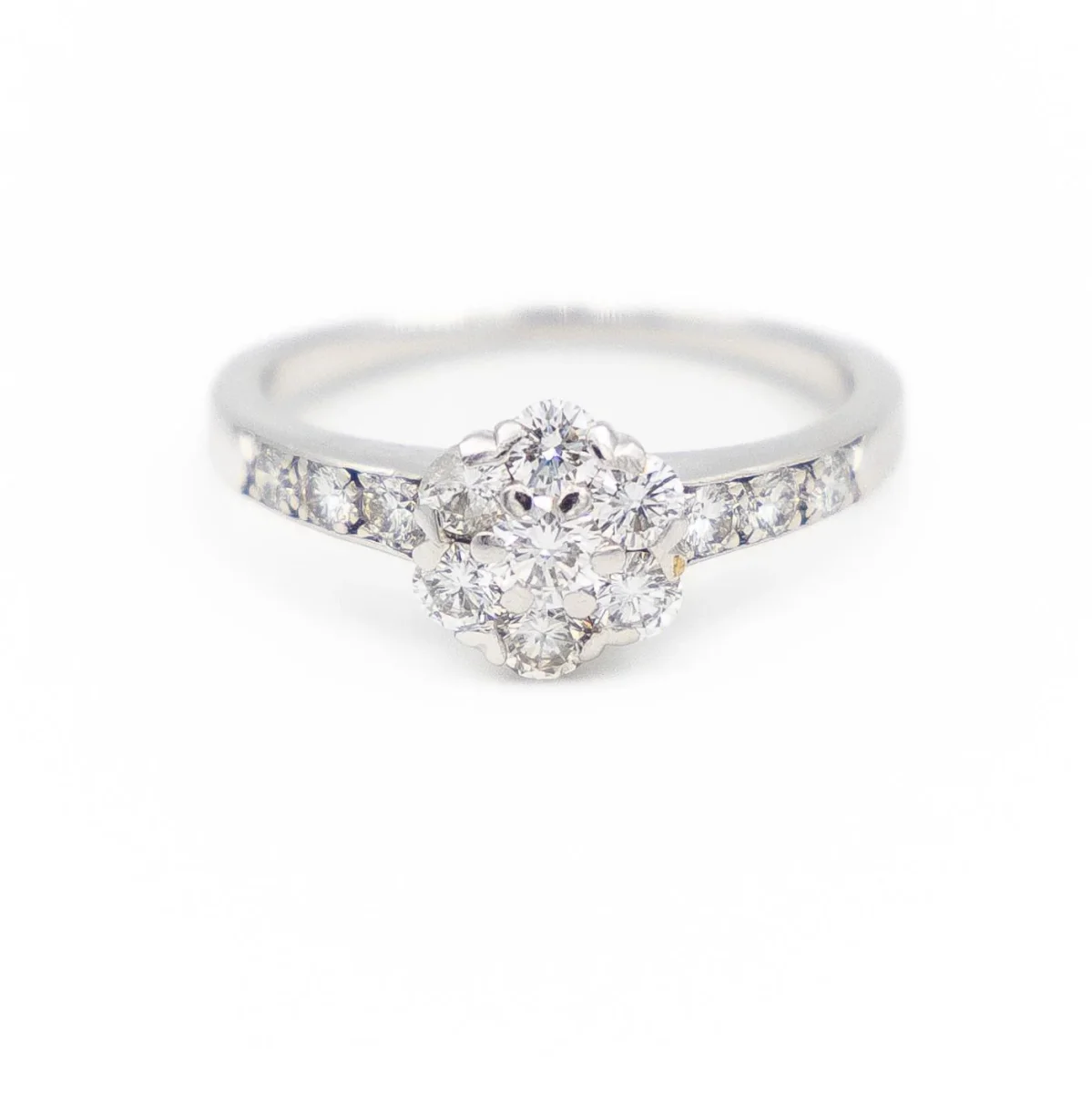 Van cleef & arpels Bague Fleurette Or blanc Diamant – Image 2