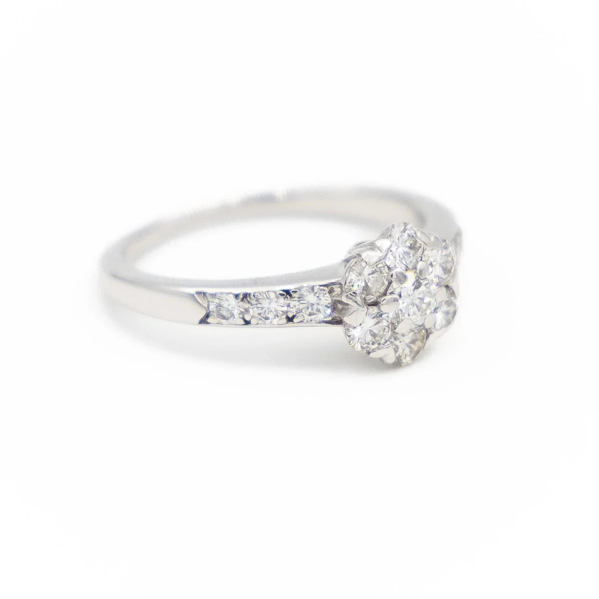 Van cleef & arpels Bague Fleurette Or blanc Diamant – Image 4