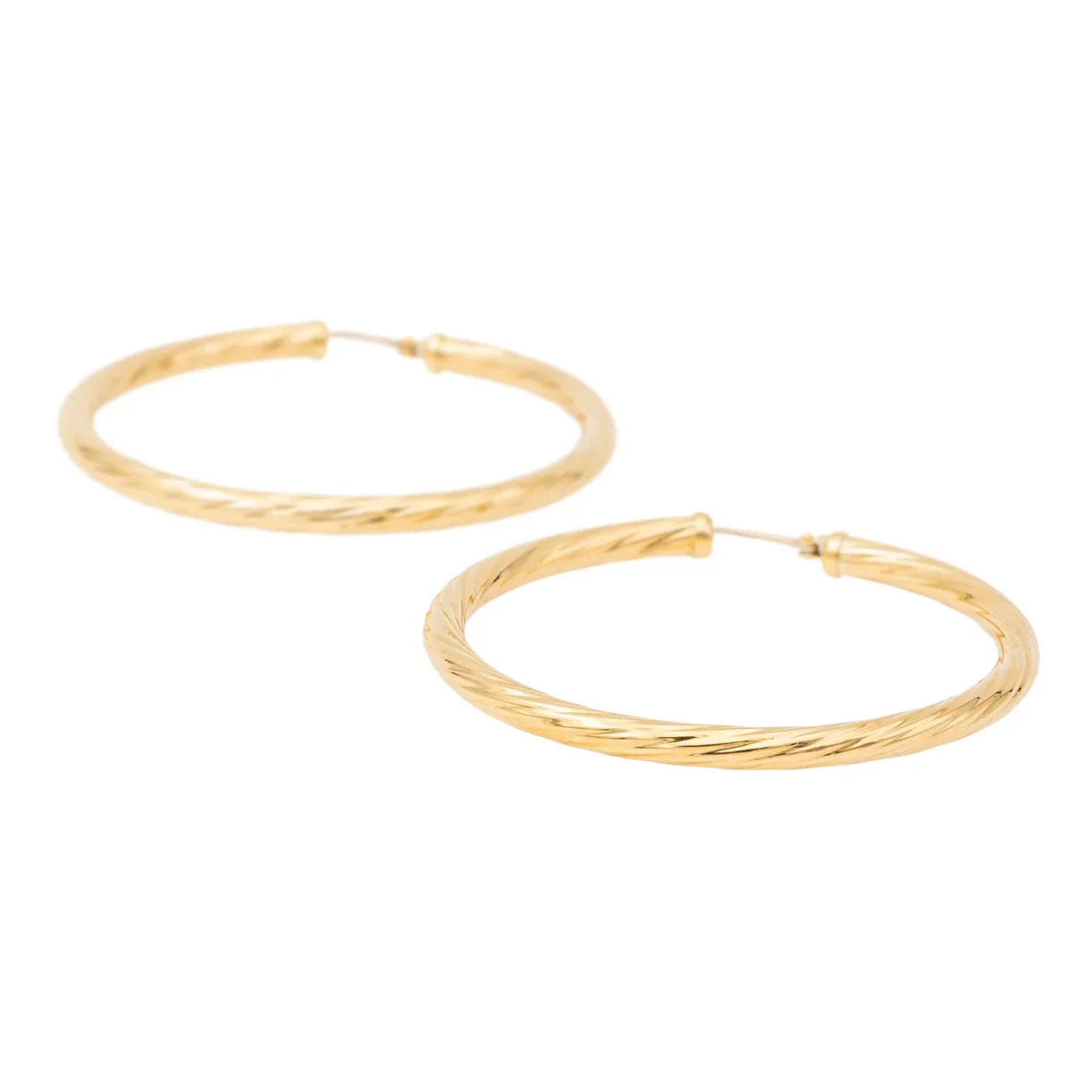 Boucles d'oreilles Créoles Or jaune – Image 8