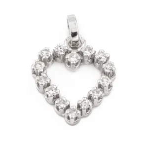 Pendentif Or blanc Diamant