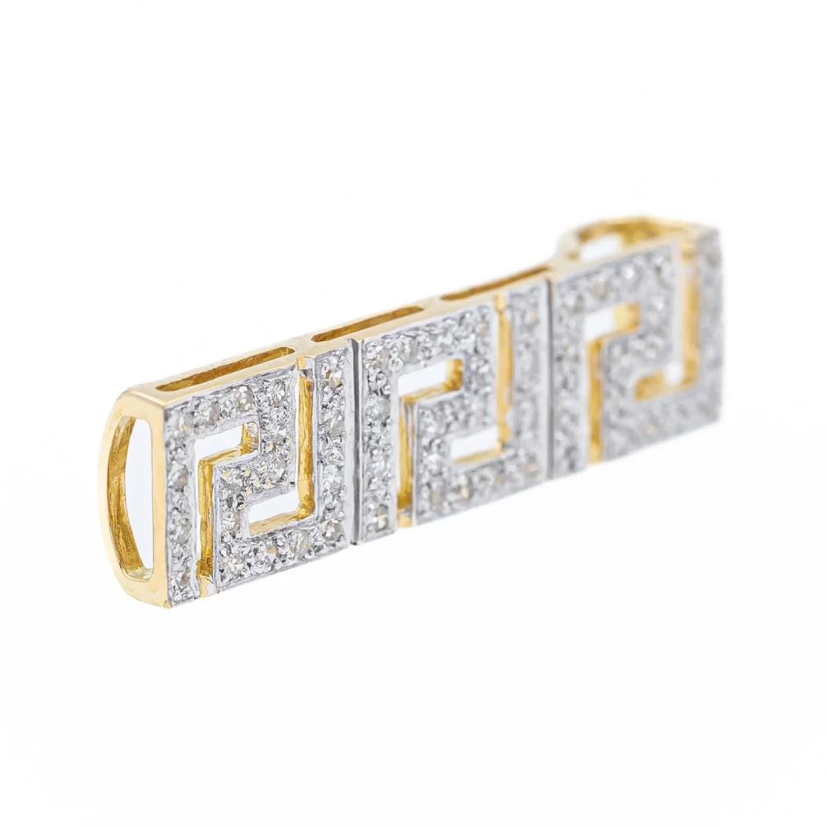 Pendentif Or jaune, Or blanc Diamant – Image 3