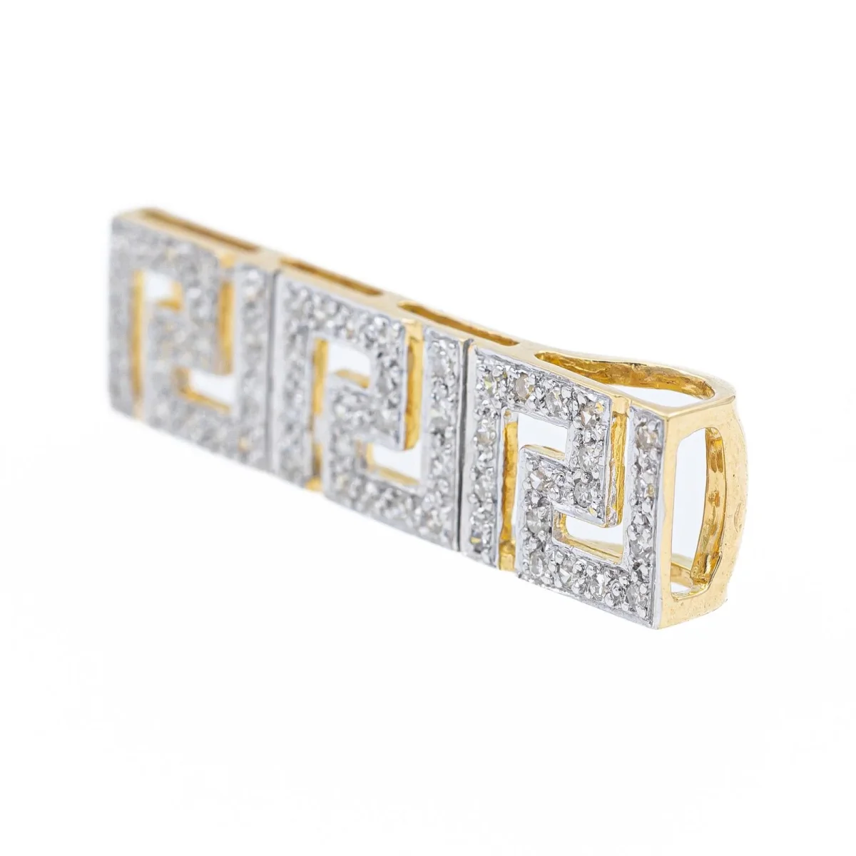 Pendentif Or jaune, Or blanc Diamant – Image 4