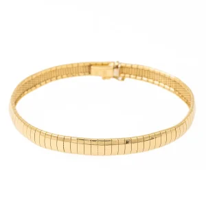 Bracelet Maille oméga Or jaune