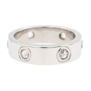 Bague Alliance Or blanc Diamant