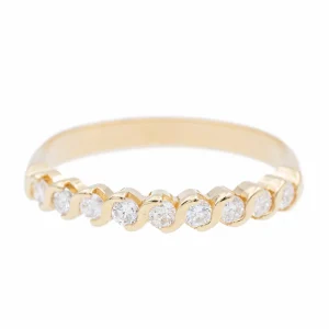 Bague Alliance Or jaune Diamant