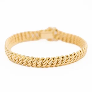 Bracelet Maille américaine Or jaune