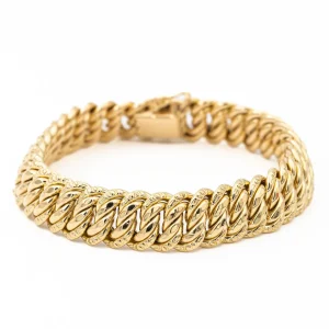 Bracelet Maille américaine Or jaune