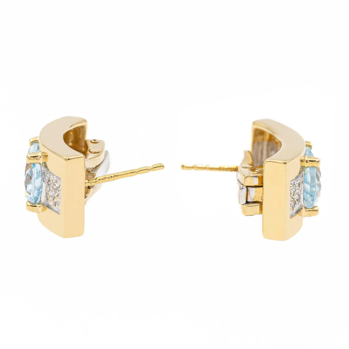Balmain Boucles d'oreilles Or jaune, Or blanc Topaze, Diamant – Image 5