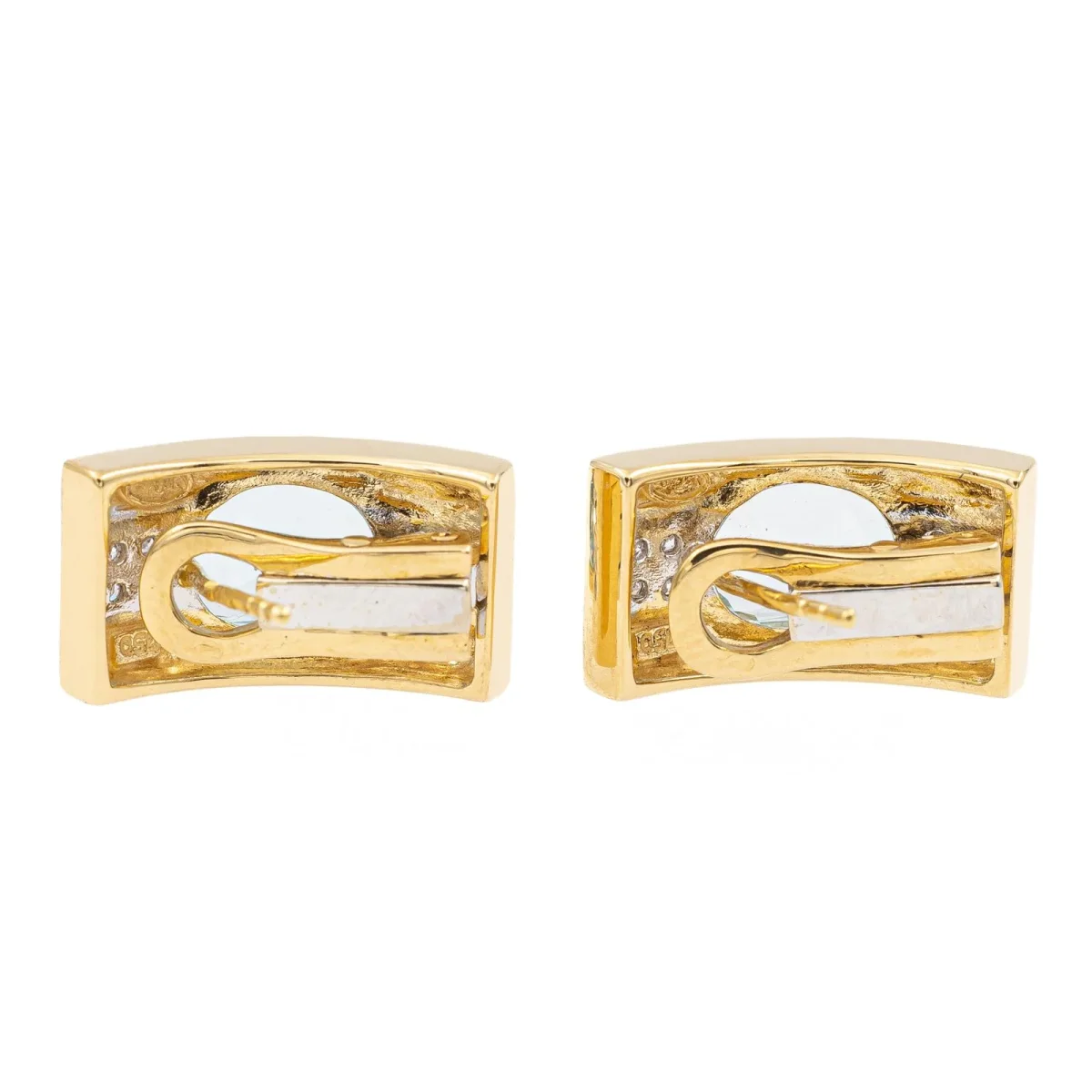 Balmain Boucles d'oreilles Or jaune, Or blanc Topaze, Diamant – Image 6