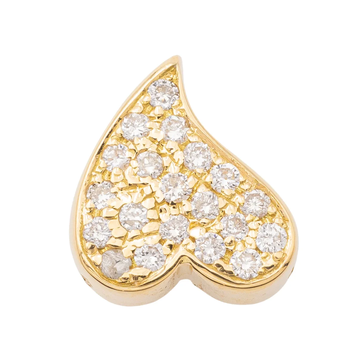 Pendentif Cœur Or jaune Diamant – Image 6