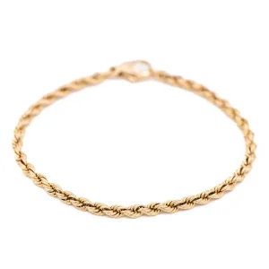 Bracelet Maille torsadée Or rose