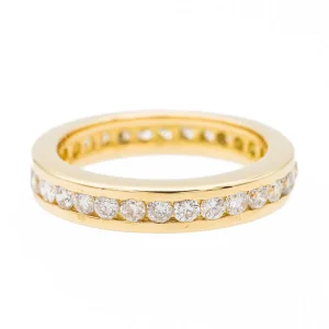 Bague Alliance Or jaune Diamant