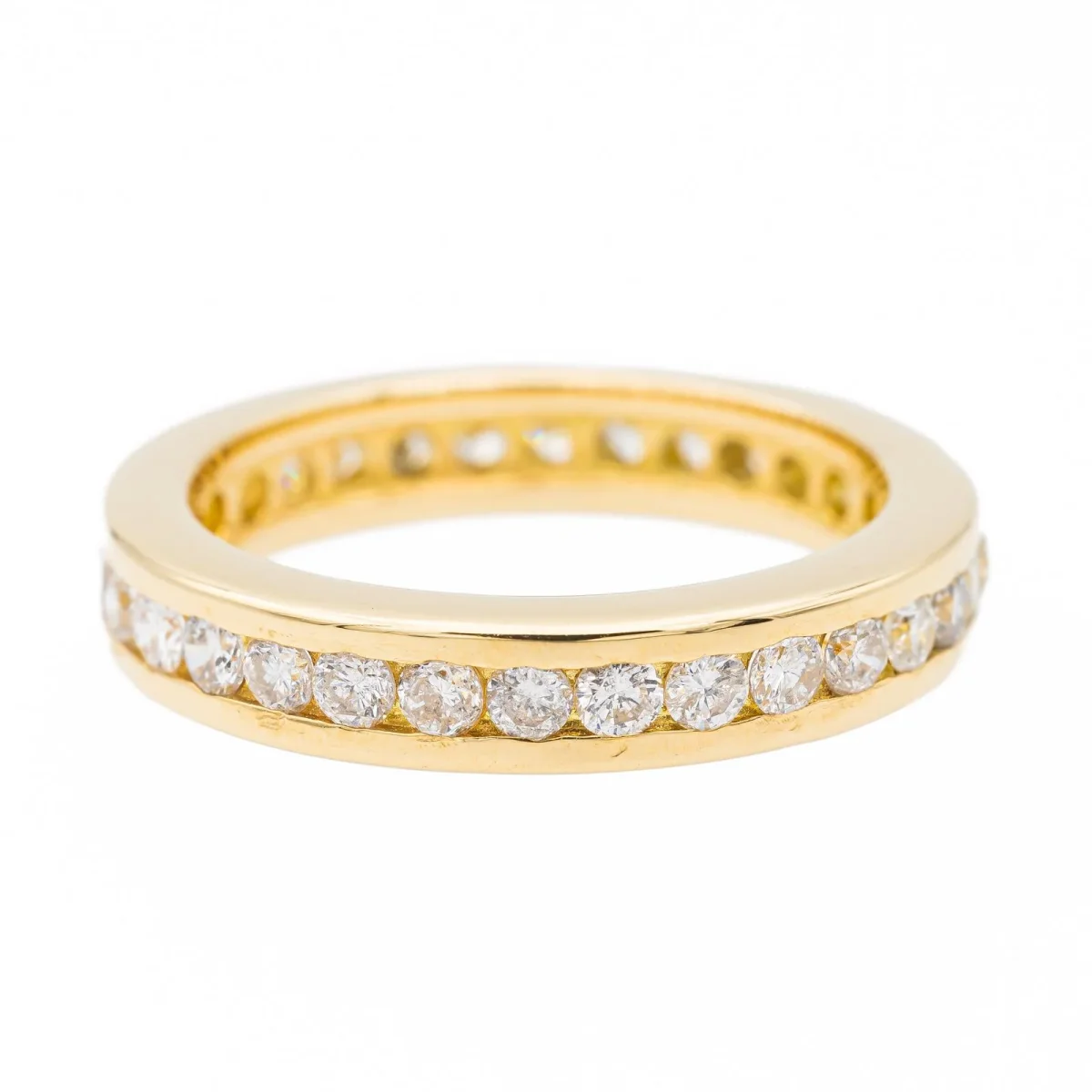 Bague Alliance Or jaune Diamant – Image 2