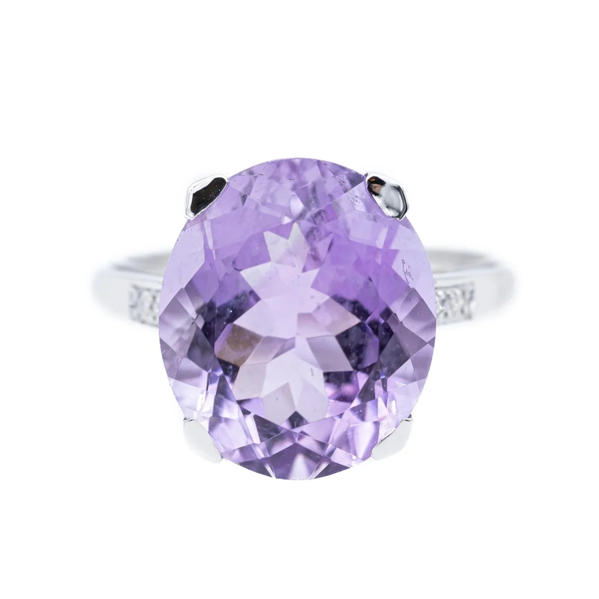 Mauboussin Bague Cocktail Mon bébé d'amour Or blanc Améthyste, Diamant