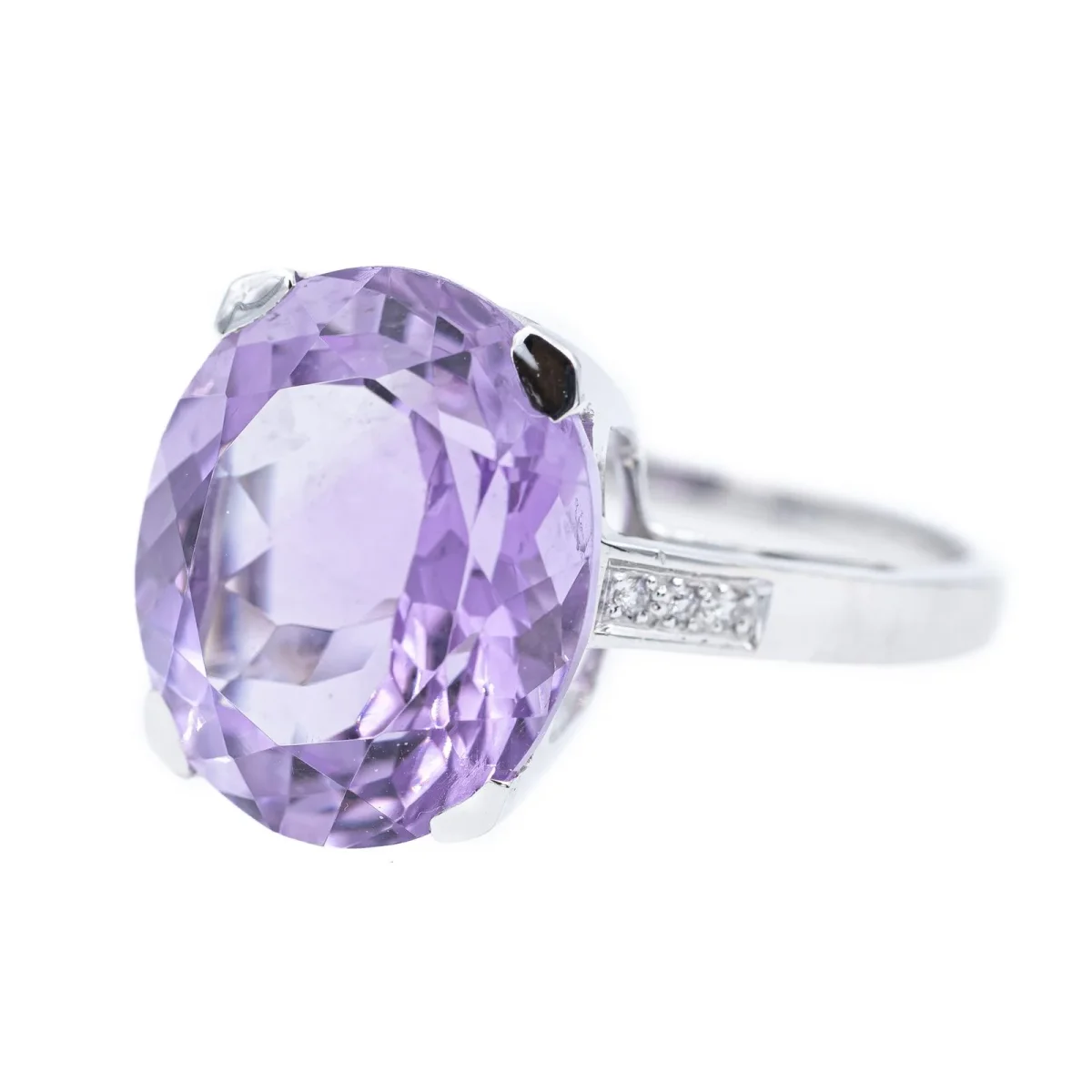 Mauboussin Bague Cocktail Mon bébé d'amour Or blanc Améthyste, Diamant – Image 4