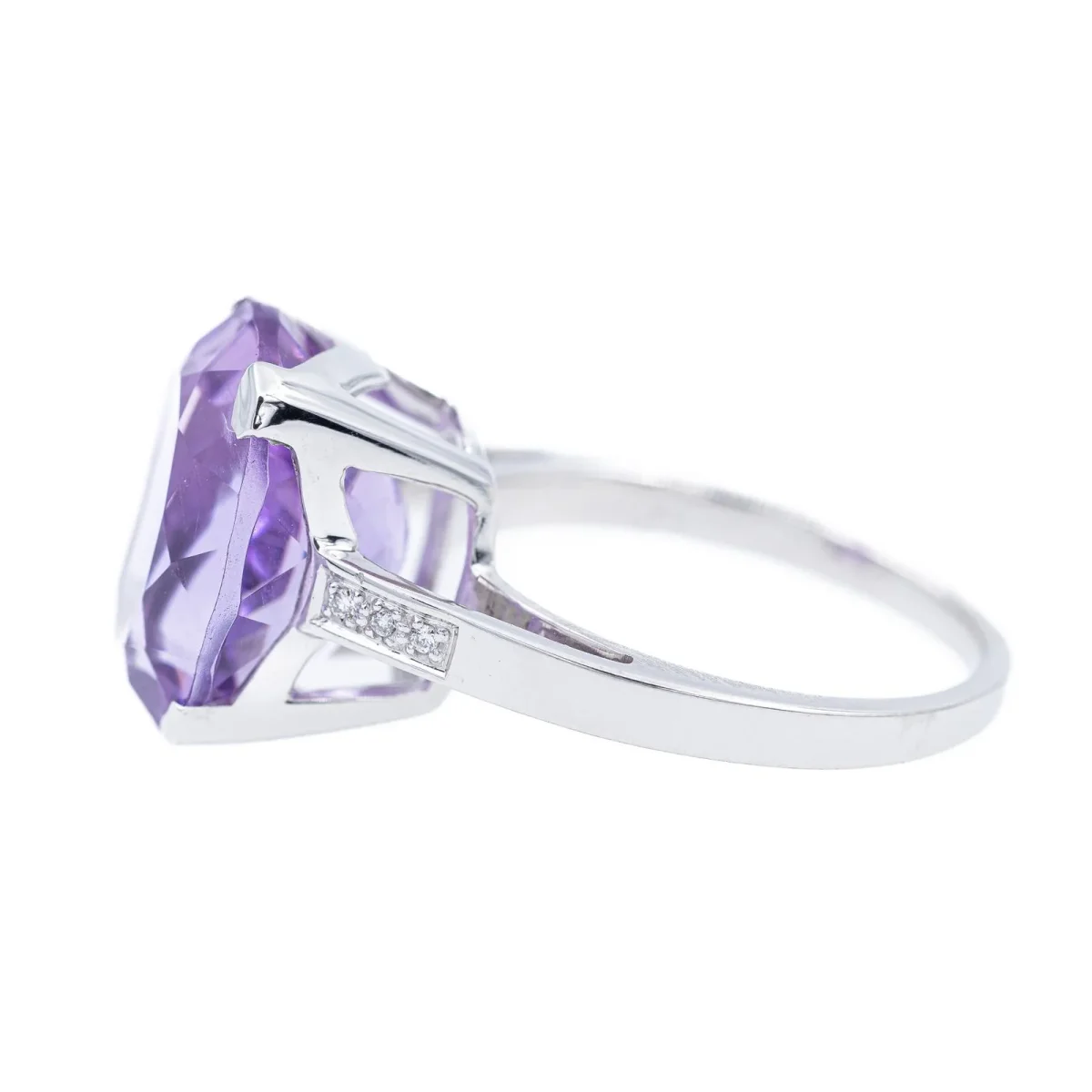 Mauboussin Bague Cocktail Mon bébé d'amour Or blanc Améthyste, Diamant – Image 5