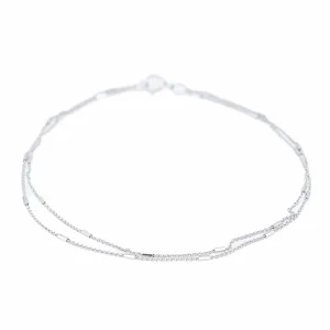 Bracelet Chaîne Or blanc
