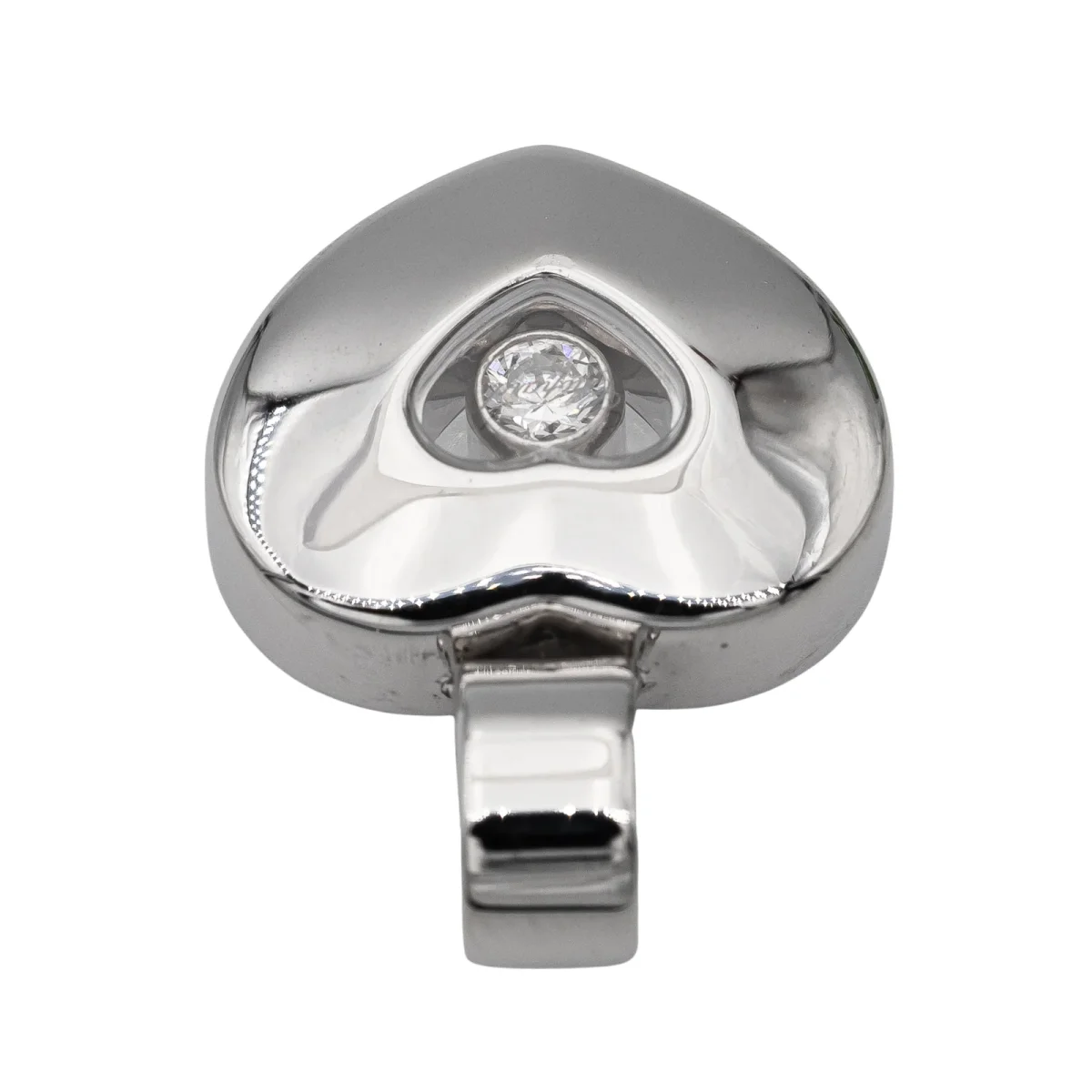 Chopard Pendentif Cœur Happy diamonds Or blanc Diamant – Image 6