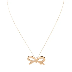 Ginette ny Collier Bow Or rose