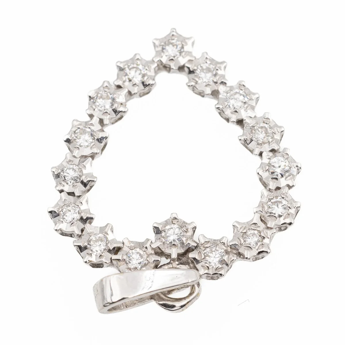 Pendentif Or blanc Diamant – Image 4