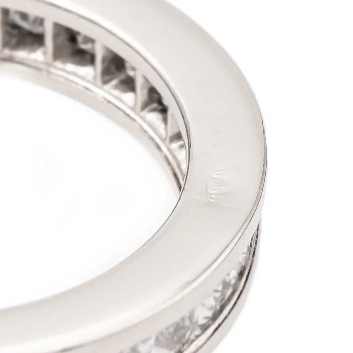 Bague Alliance américaine Or blanc Diamant – Image 6